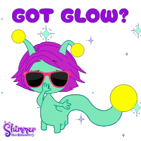 Glow Main Character Sticker by ShimmertheGlowworm