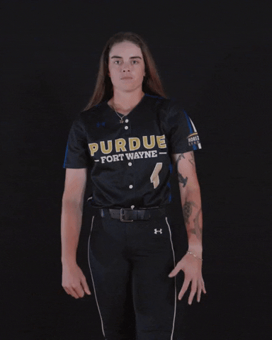Flex Yell GIF by Purdue Fort Wayne Athletics
