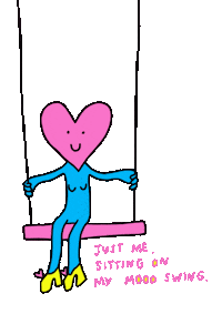 Mood Swing Sticker by Bunny’s tattoos