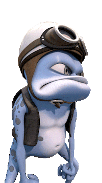 CrazyFrogOfficial no sayno crazy frog crazyfrog Sticker