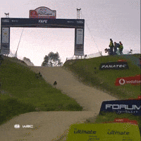Driving Jumping Car GIF by FIA World Rally Championship