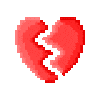 Broken Heart Breaking Up Sticker by R74n