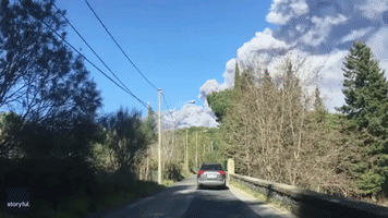Italy's Mount Etna Sends Ash Over Sicily