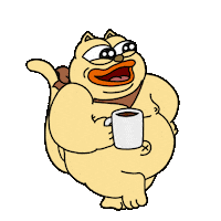 Coffee Solana Sticker by ChonkyCom