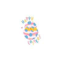 lupeaart easter egg chick happyeaster Sticker