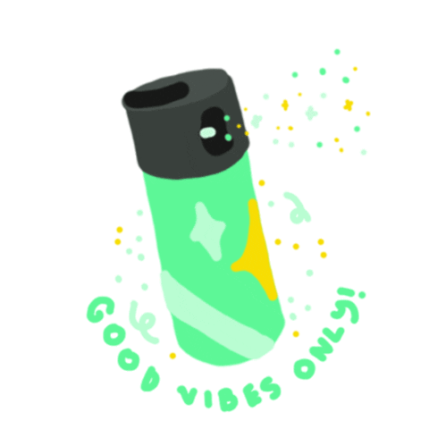vibes spray Sticker