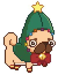 Dog Christmas Sticker