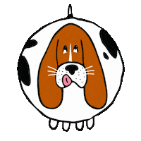basset hound dog Sticker