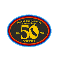50Th Anniversary Sticker by Schecter Guitar Research