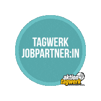 aktiontagwerk aktion-tagwerk aktiontagwerk jobpartnerin jobpartnerinnen Sticker