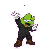 Frog Sticker by ForeverWilin