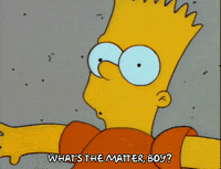 Scared Season 3 GIF by The Simpsons