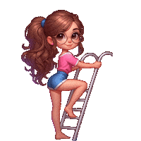 Girl Pool Sticker