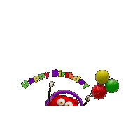 Celebrate Happy Birthday Sticker