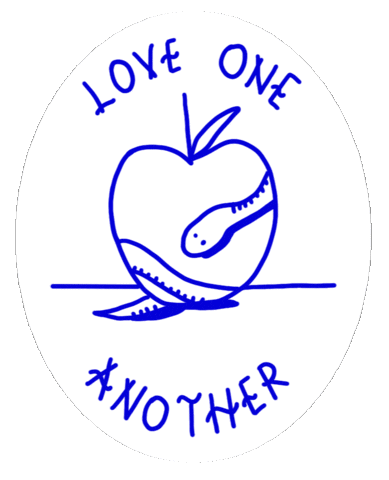 Apple Love Sticker