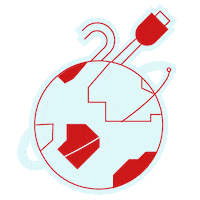 rewegroup digital world internet earth Sticker