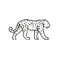 Wild Animal Cat Sticker by Femi Stories