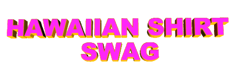 animation hawaiian shirt swag Sticker by AnimatedText