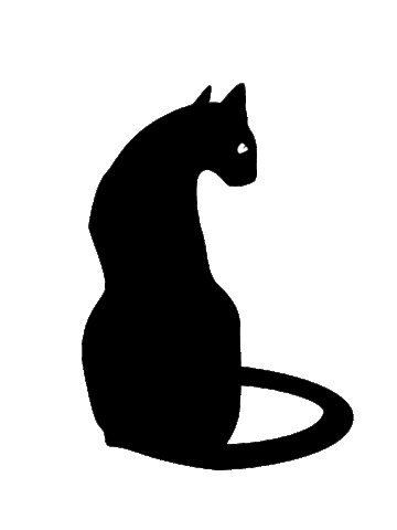 Black Cat Pet Sticker