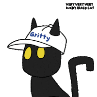 Black Cat Nod Sticker by VeeFriends