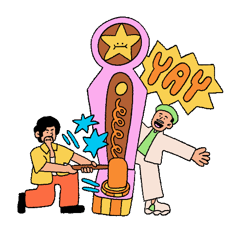 yellowgummies giphyupload happy dance celebration Sticker