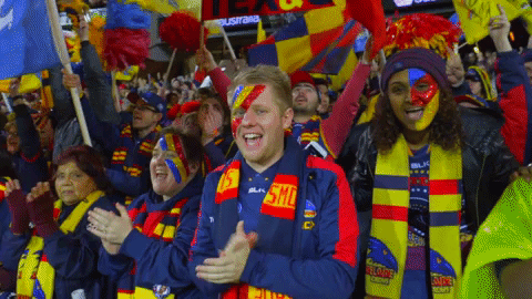 happy fans GIF by Adelaide Crows