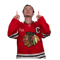 Point Up Sticker by NHLBlackhawks
