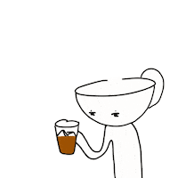nokcho coffee work tired 커피 Sticker