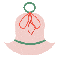 Merry Christmas Bell Sticker