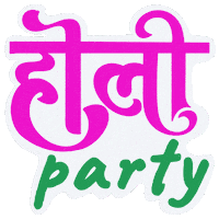 Holi Festival Indian Sticker by Sonamm