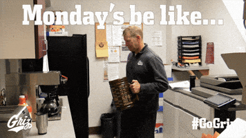 Tired Wake Up GIF by Montana Grizzlies