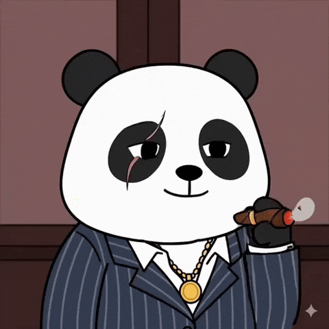 Panda Smoking GIF by Pandu Pandas