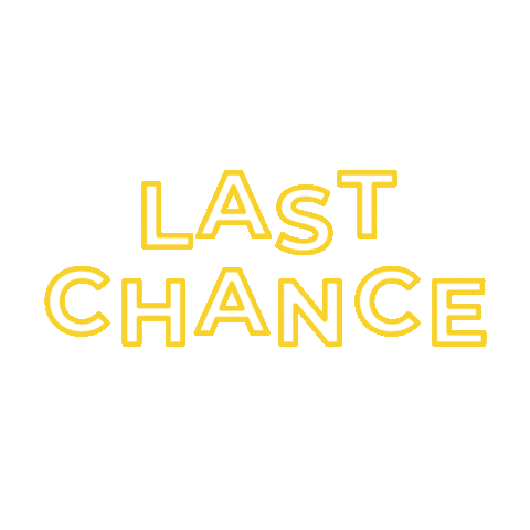Last Chance Text Sticker by SomiSomi