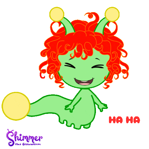 Ha Ha Lol Sticker by ShimmertheGlowworm