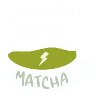 Matcha Michellepoler Sticker by Hello Fears