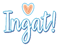 Biogesic care fh fingerheart blueheart Sticker