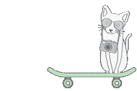 Cat Exploring Sticker by Hapimag