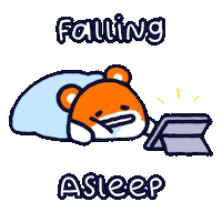 Sticker Falling Asleep Sticker