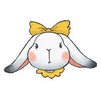 koanneko animal chill bunny pet Sticker