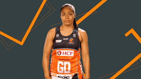 Giants Netball Shrug GIF by GIANTS