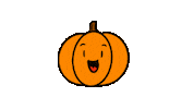 Halloween Pompoen Sticker by Okido Creations