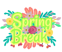 Spring Break Flowers Sticker by Foster Bubbies