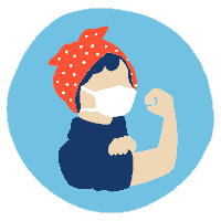 hastalasophia covid vaccine covid 19 rosie Sticker