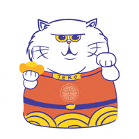 cat wave GIF by Tenaga Nasional