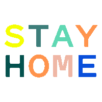 Home Stay Sticker by Freshly