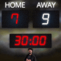 Home: 7, Away: 9