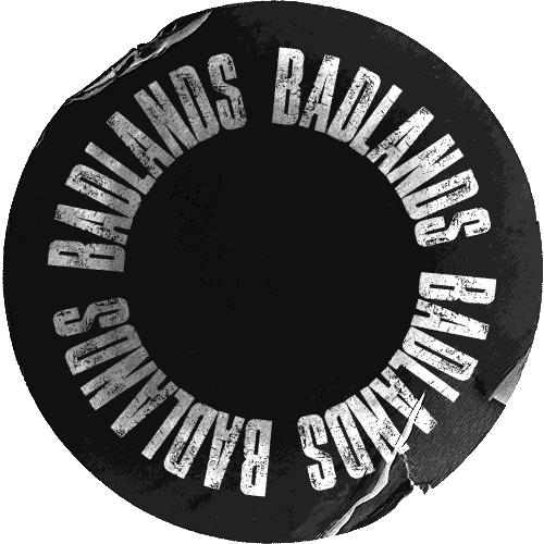 Badlandscc cycling dust cyclist gravel Sticker