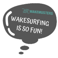 WAKEMUSTERS fun surf wake wakesurf Sticker