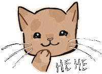 Cat Giggle Sticker