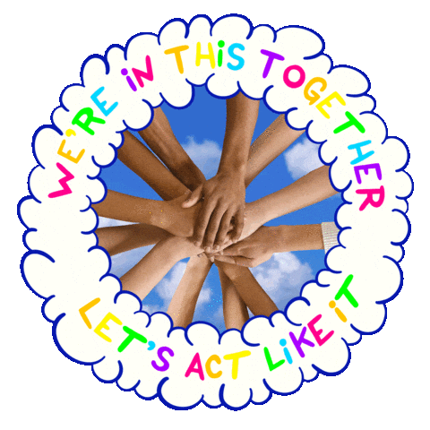 Hands Teamwork Sticker by Richie Brown